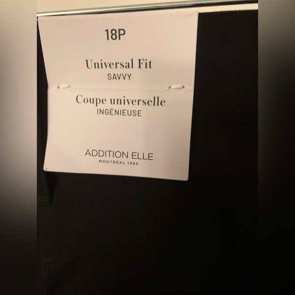 Addition Elle Black Straight Leg Pants - Picture 2 of 3